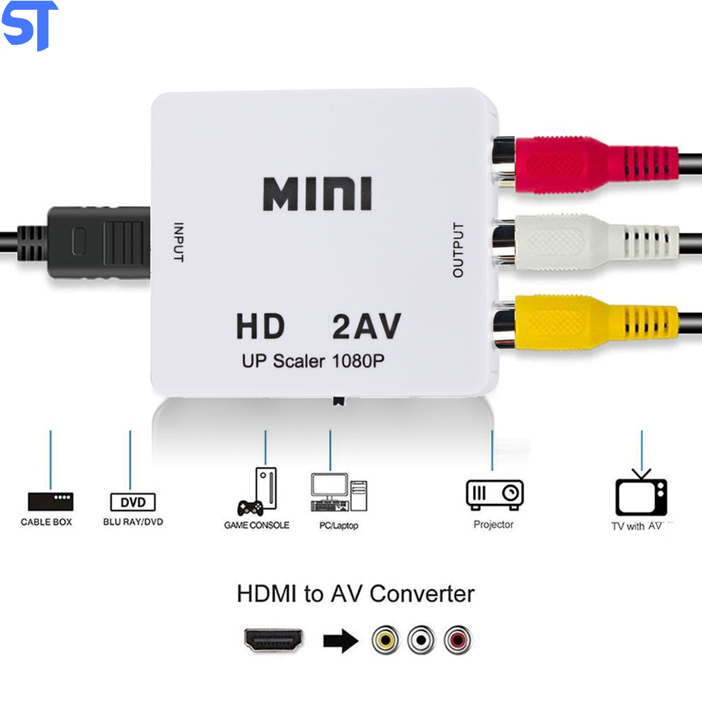 Mini Adaptador Conversor De Hdmi Para Video Composto 3rca Av